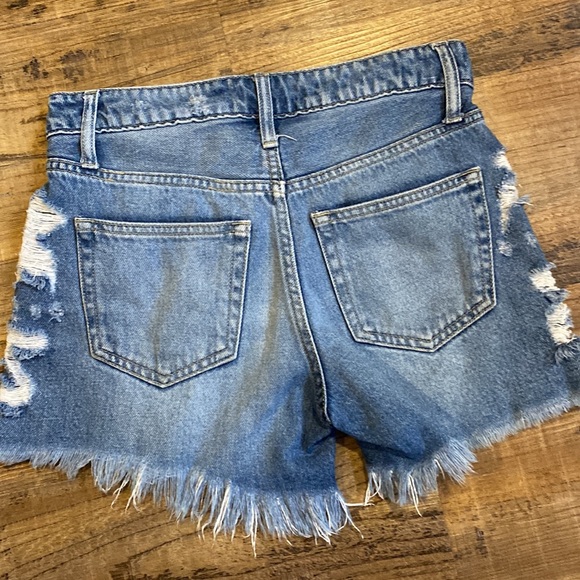 Distressed Denim Shorts - Picture 2 of 3